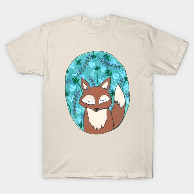 Moonlit Fox T-Shirt by DoodlesAndStuff